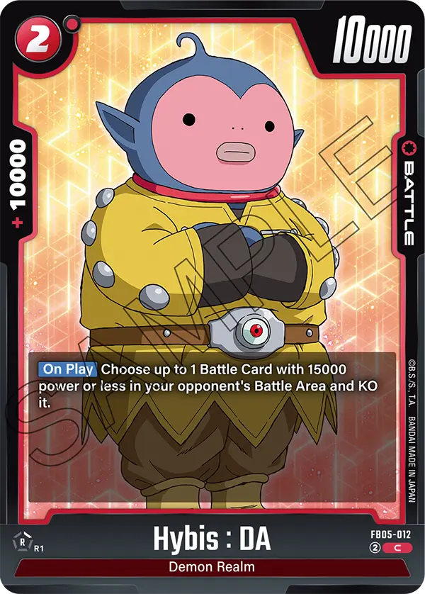 Hybis : DA - FB05-012