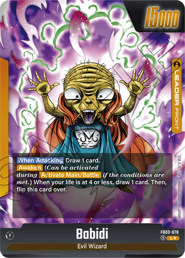 Babidi // Majin Buu (Alternate Art) - FB03-078
