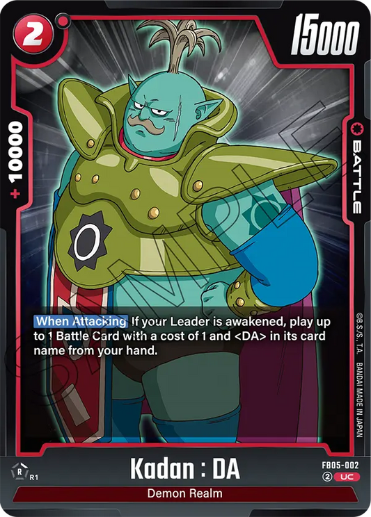 Kadan : DA - FB05-002