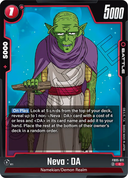Neva : DA - FB05-011