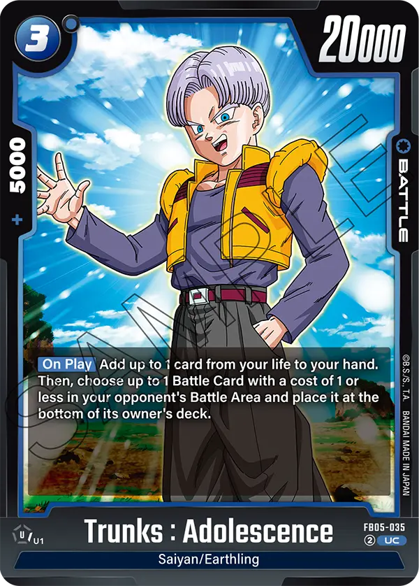 Trunks : Adolescence - FB05-035