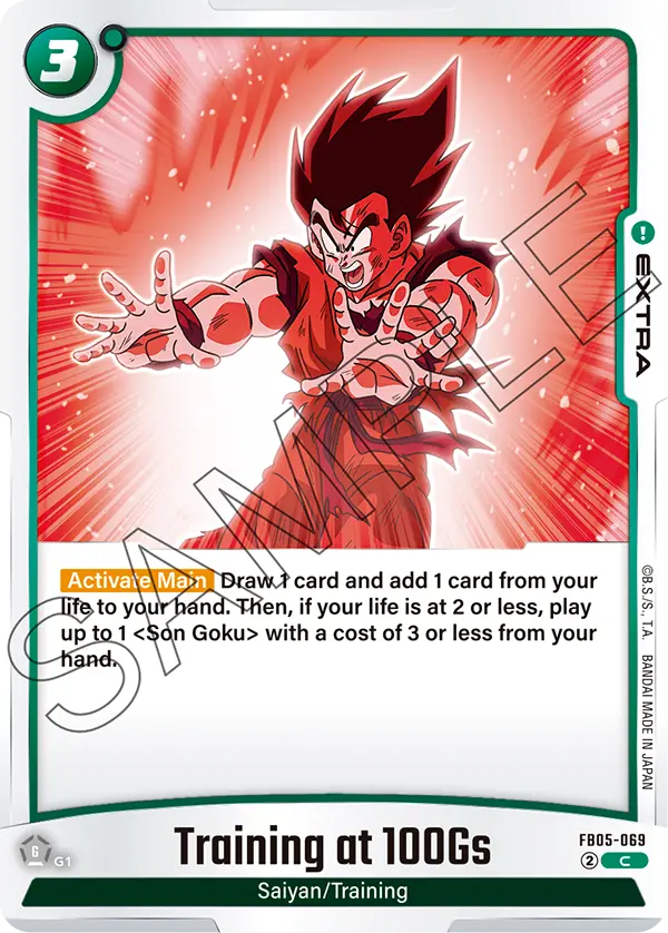 Training at 100Gs - FB05-069